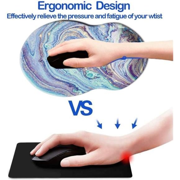 NEW With Tags - Mouse Pad with Wrist Support & Non Slip Mousepad Wrist Rest - Picture 4 of 6